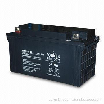 Solar Battery with 12V Voltage and 120Ah Capacity, Sized 410 x 175 x 227mm